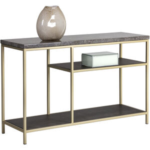 Arden 47.25 X 15.75 inch Grey / Gold Console Table